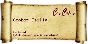 Czobor Csilla névjegykártya